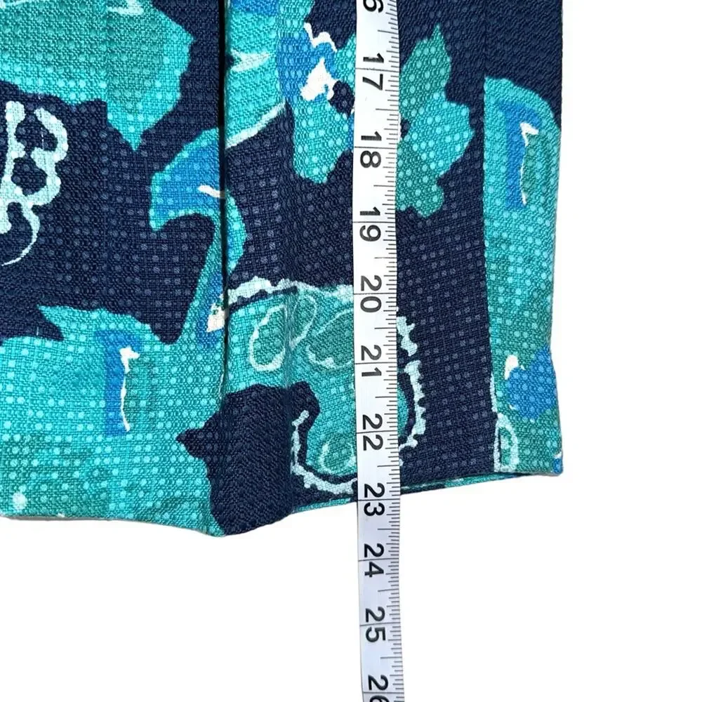 NWT Tory Burch Simone Silk Blend Floral Navy Pleated Skirt in Jelly Blue Rozel 6